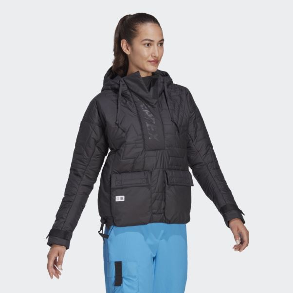 Chaud Adidas Terrex Made To Be Remade Rembourré Anorak Noir
