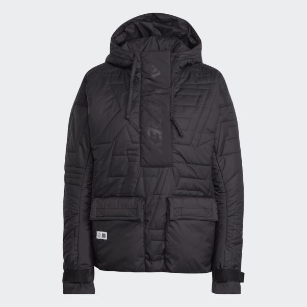 Chaud Adidas Terrex Made To Be Remade Rembourré Anorak Noir