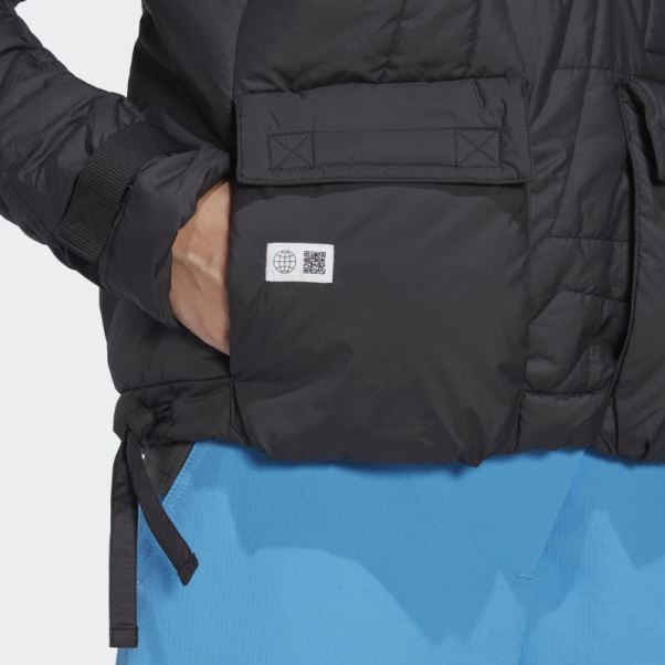 Chaud Adidas Terrex Made To Be Remade Rembourré Anorak Noir