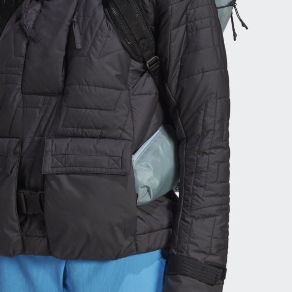 Chaud Adidas Terrex Made To Be Remade Rembourré Anorak Noir