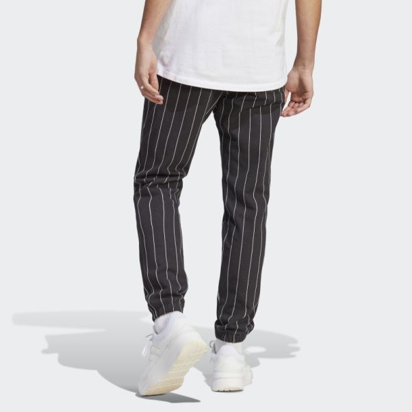 Adidas Pantalon De Jogging En Polaire à Fines Rayures Noir