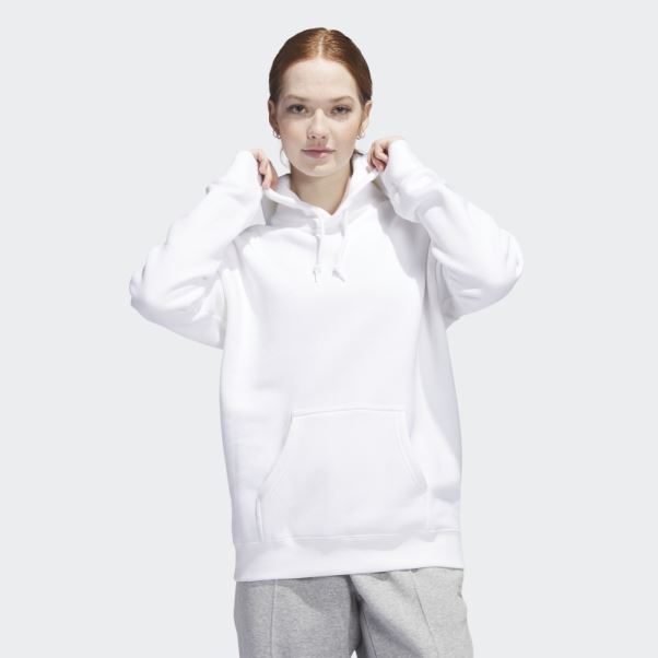 Sweat à Capuche Adidas Originals Blanc