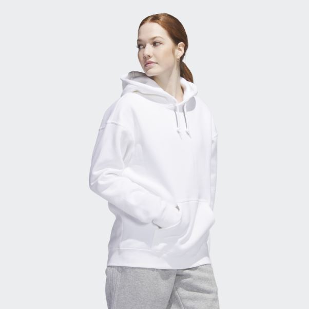 Sweat à Capuche Adidas Originals Blanc
