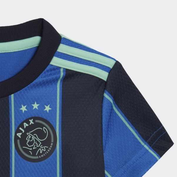 Kit Enfant Ajax Amsterdam 21/22 Extérieur Bleu Fluo Adidas