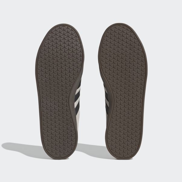 Vl Court Lifestyle Skate Chaussures En Daim Gris Adidas