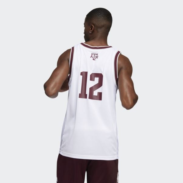 Maillot Adidas Aggies Swingman Blanc