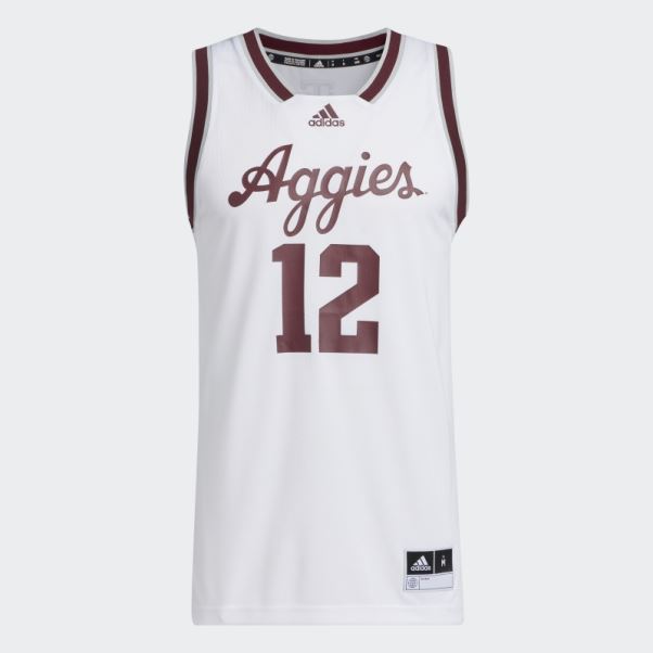 Maillot Adidas Aggies Swingman Blanc