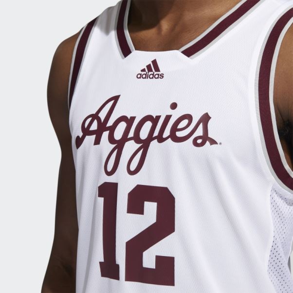 Maillot Adidas Aggies Swingman Blanc