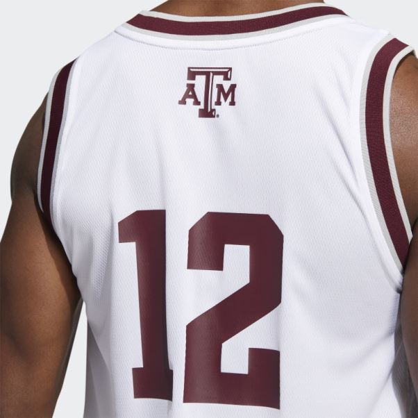 Maillot Adidas Aggies Swingman Blanc