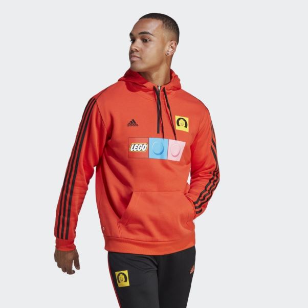 Sweat à Capuche Orange Adidas X Lego Tiro Mode