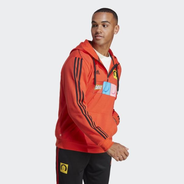 Sweat à Capuche Orange Adidas X Lego Tiro Mode