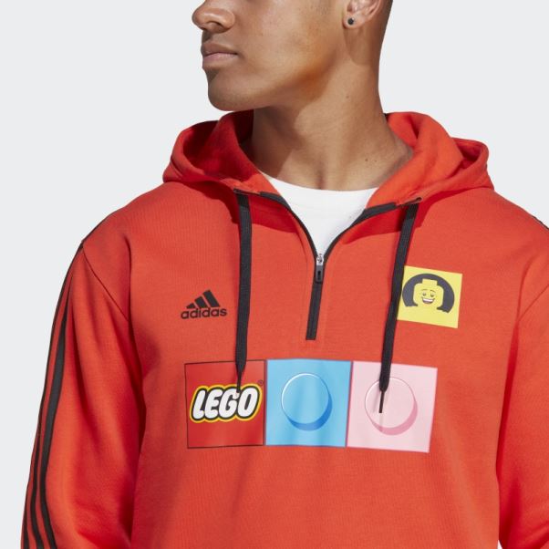 Sweat à Capuche Orange Adidas X Lego Tiro Mode