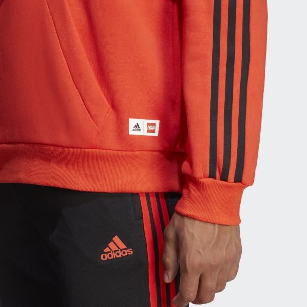 Sweat à Capuche Orange Adidas X Lego Tiro Mode