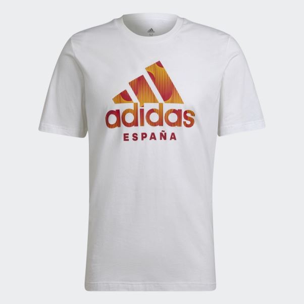 Adidas Espagne T-shirt Graphique Blanc