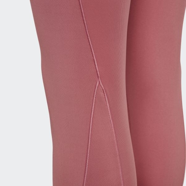 Collants Adidas Yoga Aeroready Taille Haute 7/8 Rose