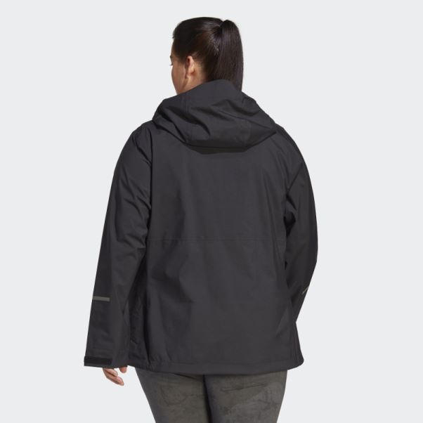Veste De Pluie 2,5 Couches Terrex Multi Rain.rdy (grande Taille) Noir Adidas