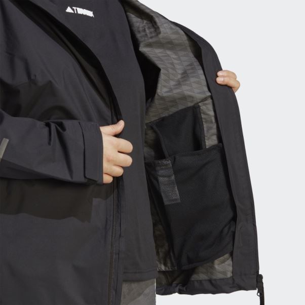 Veste De Pluie 2,5 Couches Terrex Multi Rain.rdy (grande Taille) Noir Adidas