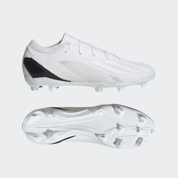 Adidas X Speedportal.3 Chaussures De Sol Ferme Blanches