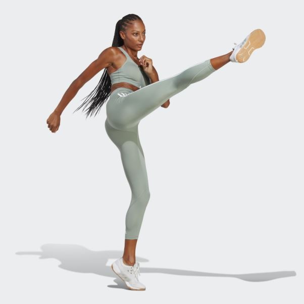 Soutien-gorge à Maintien élevé Tlrd Impact Training Vert Argent Adidas