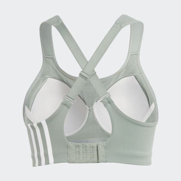 Soutien-gorge à Maintien élevé Tlrd Impact Training Vert Argent Adidas