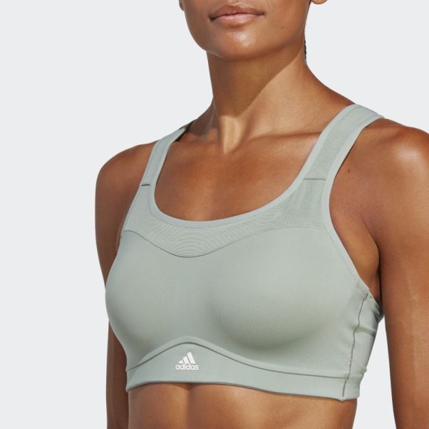 Soutien-gorge à Maintien élevé Tlrd Impact Training Vert Argent Adidas