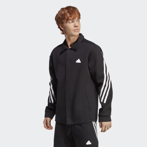 Adidas Future Icon 3-stripes Veste D'entraîneurs Noir