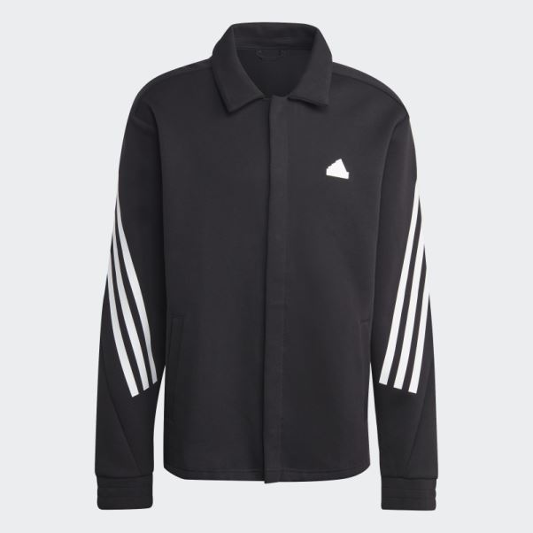 Adidas Future Icon 3-stripes Veste D'entraîneurs Noir