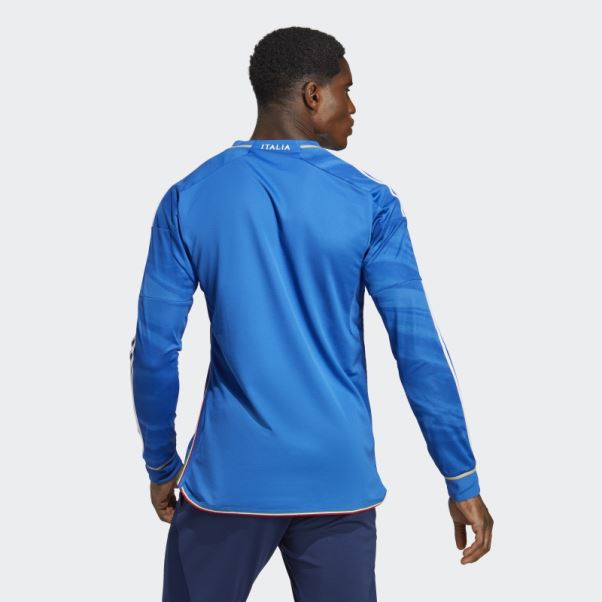 Maillot Manches Longues Italie 23 Domicile Adidas Bleu