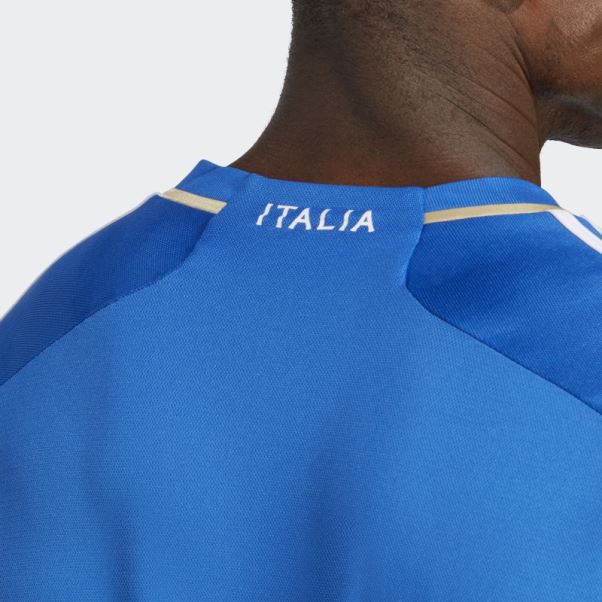 Maillot Manches Longues Italie 23 Domicile Adidas Bleu