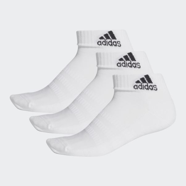 Socquettes Matelassées Adidas Blanches - 3 Paires