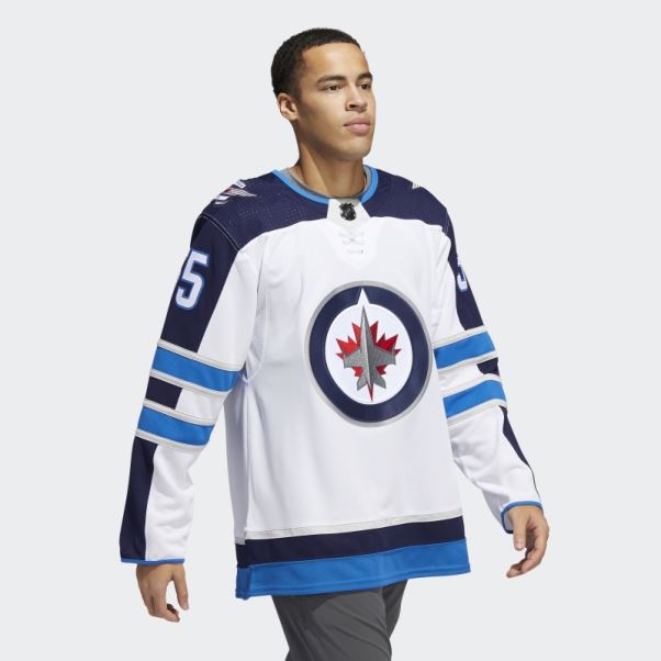 Maillot Jets Scheifele Away Authentique Blanc Adidas