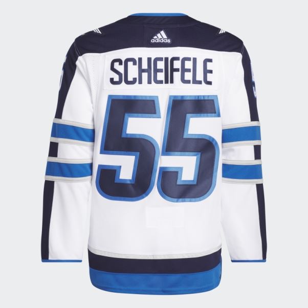 Maillot Jets Scheifele Away Authentique Blanc Adidas