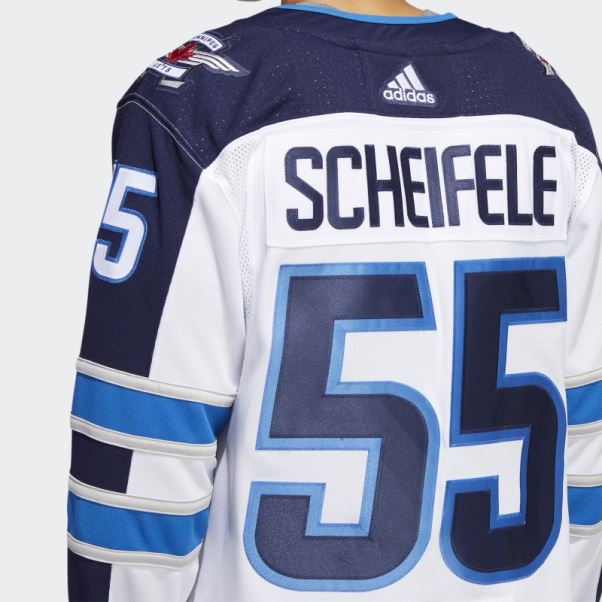 Maillot Jets Scheifele Away Authentique Blanc Adidas