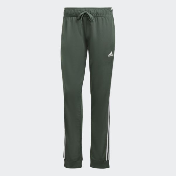Primegreen Essentials Warm-up Slim Tapered 3-stripes Track Pants Vert Oxyde Adidas