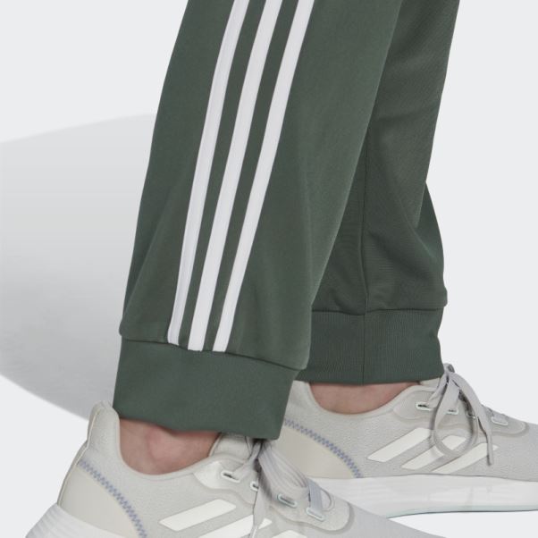 Primegreen Essentials Warm-up Slim Tapered 3-stripes Track Pants Vert Oxyde Adidas