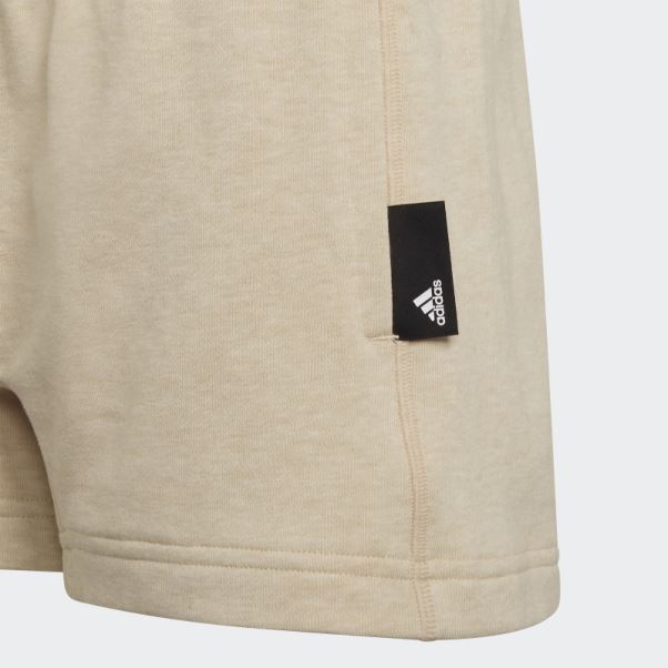 Botanic Beige Mel Studio Lounge Short De Sport Teinture Botanique Adidas