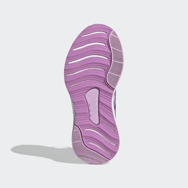 Adidas Fortarun Sport Running Chaussures à Lacets élastiques Et Sangle Supérieure Bleu
