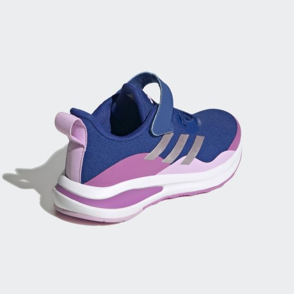 Adidas Fortarun Sport Running Chaussures à Lacets élastiques Et Sangle Supérieure Bleu