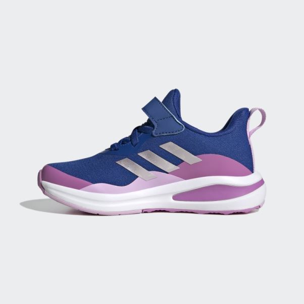 Adidas Fortarun Sport Running Chaussures à Lacets élastiques Et Sangle Supérieure Bleu