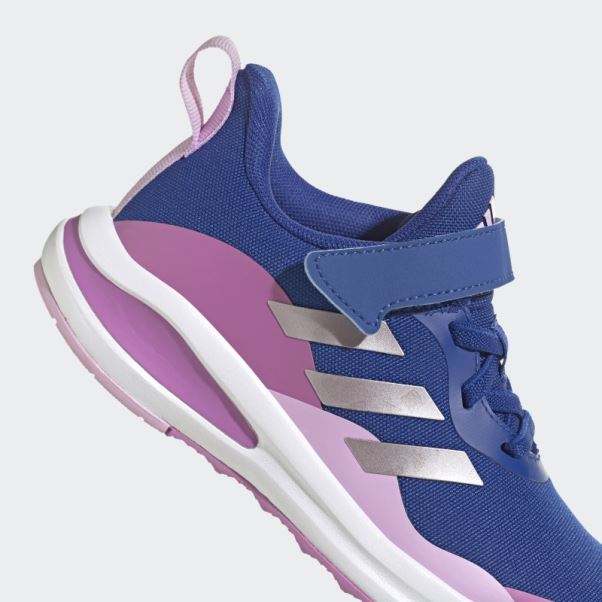 Adidas Fortarun Sport Running Chaussures à Lacets élastiques Et Sangle Supérieure Bleu