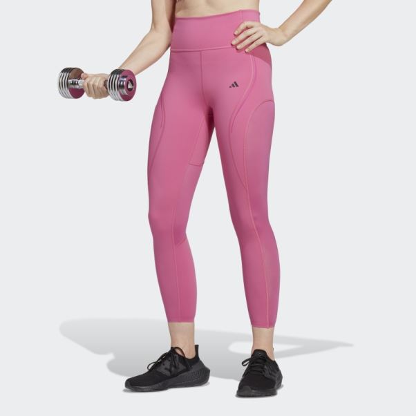 Leggings D'entraînement Hiit Luxe Fuchsia Sur Mesure Adidas