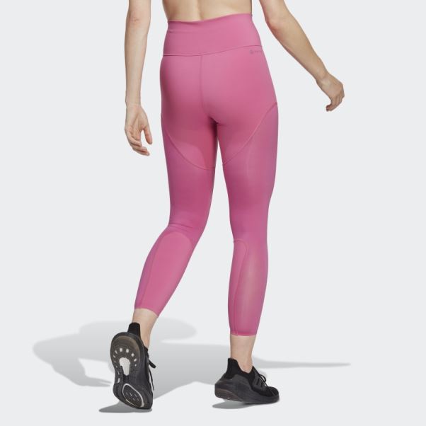 Leggings D'entraînement Hiit Luxe Fuchsia Sur Mesure Adidas