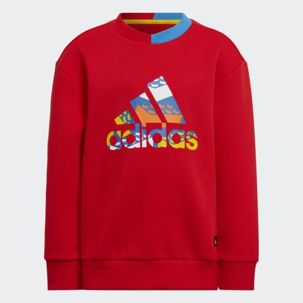 Ensemble Sweat Et Pantalon Adidas X Classic Lego Crew Rouge Chaud