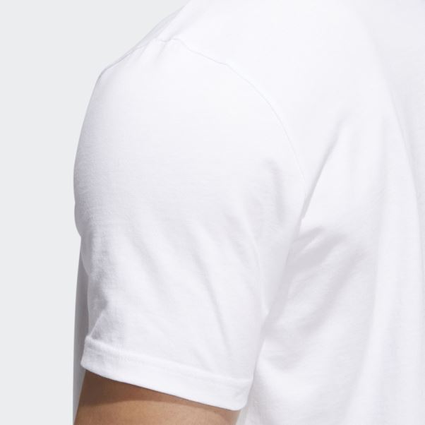 T-shirt Graphique Emblème Basics Adidas Blanc