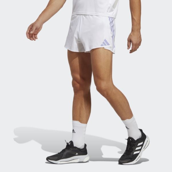 Adidas Short Fendu Adizero Violet Clair