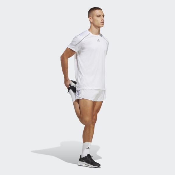 Adidas Short Fendu Adizero Violet Clair