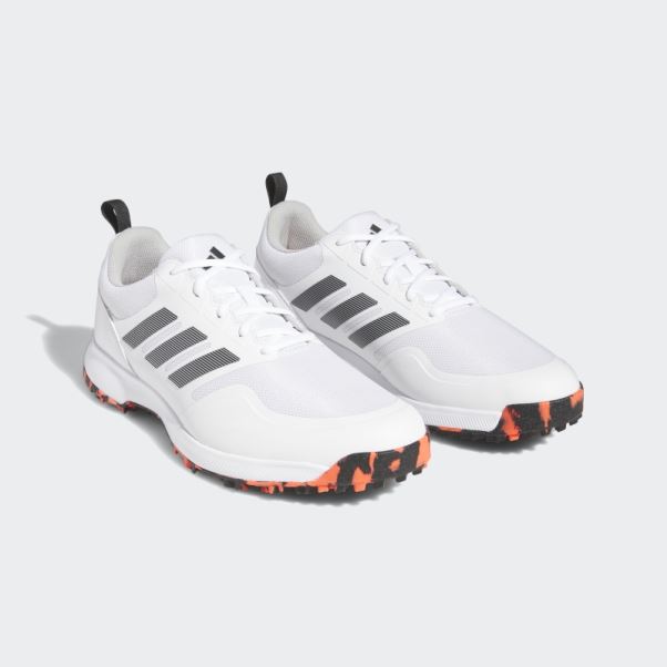 Chaussures De Golf Adidas Tech Response Sl 3.0 Larges Blanches