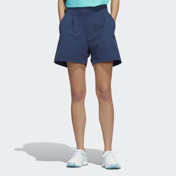 Short Plissé Bleu Marine Adidas