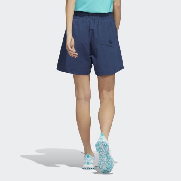 Short Plissé Bleu Marine Adidas