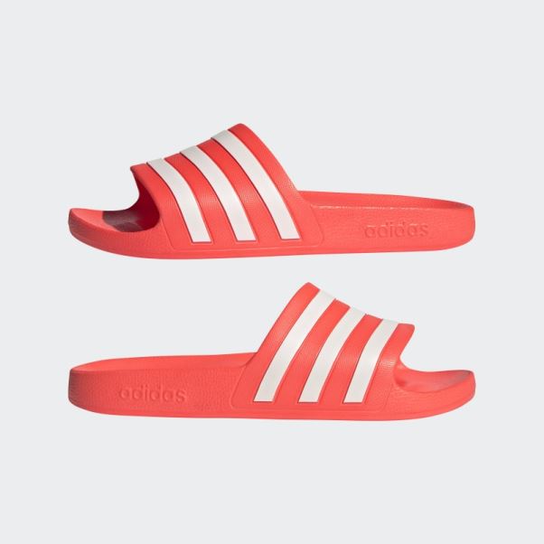 Claquettes Adilette Aqua Rouge Adidas